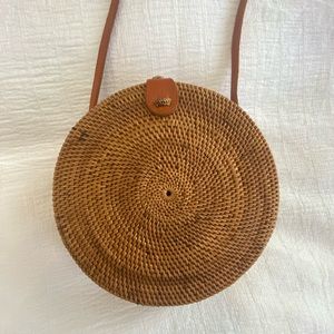 Faithful the Brand NWT Woven Circle Shoulder Bag